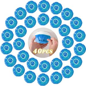 2 x 40 PCS Dxmimer Smoke Detector Cover Fire Alarm Cover, Thickened Elastic Plastic Reusable Smoke Alarm Dust Paint Cover for Home Cooking or Baking (Blue)