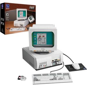 BRICKKK Computer Building Set for Adults: Construction Building Kit for Adults, Collectible Retro Computer Display Model Building Blocks, Creative Hobbies Unique Gift Idea