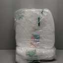 AAAAAcessories D-Shaped Chair Cushions, 2" Thick Dining Chair Pads with Ties and Removable, Machine-Washable Cover, 17" x 16", Set of 4, Natural Sand Pinstripe