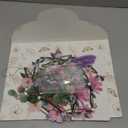 Flower Banner Garland, Baby Shower Decorations, Floral for Enchanted Garden Party, Wedding Wild One Bloom Baby Shower Birthday Fairy Tale Tea Market Spring Supplies Girl Woodland Party (1 Pcs, Green Pink)