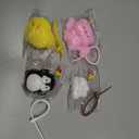 JOYIN 4 Pcs Animal Taba Squishy Toys, Soft Squeeze Fidgets,Chick, Pig, Hamster,Penguin Fufu Squishy Toys,Cute Taba Squishy Toys for Kids Easter Party Favors & Gifts