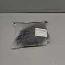 SHENHE Women's 2 Piece Strapless Swimsuit Metal Ring High Cut Thong Ruched Bandeau Bikini Set Black S