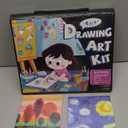 237-Piece Kids Art Set with Double-Sided Easel, Painting Kits for Kids Ages 4-8, Non-Toxic Art Supplies for Girls & Boys, Drawing Set with Watercolor, Oil Pastels, resent for Young Artists-Black