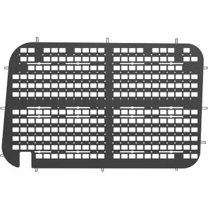 MELIPRON Van Window Security Screen Fit for Ford Transit Mid/High Roof Sliding Door, Anti-Theft MOLLE Van Window Guards, Steel Safety Screen for Cargo Vans