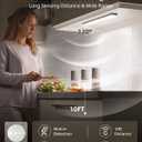 EZVALO 3-Pack Under Cabinet Lighting, 2000mAh Rechargeable Wireless Motion Sensor Lights, 62LEDs, 3 Color Temps, Dimmable, Timer, Magnetic, with Remote Control for Kitchen, Closet, Stair