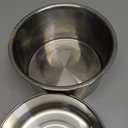 Dog Crate Water Bowl, 2 pcs Stainless Steel Large Dog Bowls 40oz & 60oz, Durable Anti-Spill Pet Metal Bowls for Cage Kennel Crate, Hanging Water/Food Bowl for Medium & Large Dogs