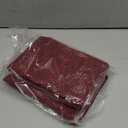 FUTEI Burgundy Linen Decorative Throw Pillow Covers 16x16 Inch Set of 2, Square Cushion Case with Vintage Button/Zipper,Modern Farmhouse Home Decor for Couch,Bed