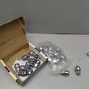 dynofit 24pcs 14x1.5 OEM/ Stock Lug Nuts for 2015-2019 Expedition/ F-150, M14-1.5 One-Piece Design Factory Chrome Wheel Lugnuts for Lincoln 2015-2023 Navigator, 21mm Hex Anti-Rusting Updated