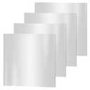4PCS 304 Stainless Steel Sheets, 4" x 4" x 0.04" Inch (19 Gauge) Stainless Steel Plates 1MM Thick Stainless Steel Shim Plates Metal Sheets for Kitchen DIY Craft Making