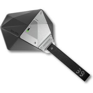 Aulumu A39 Geometric AirPods Pro 3 Case with Lock | Protective Cover with Nylon Buckle | Alloy Armour | Compatible with Apple AirPods Pro 3rd Generation Case (2025) - Black