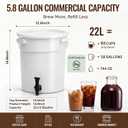 5.8 Gallon Cold Brew Coffee Maker System Low Acid Dual Filtration
