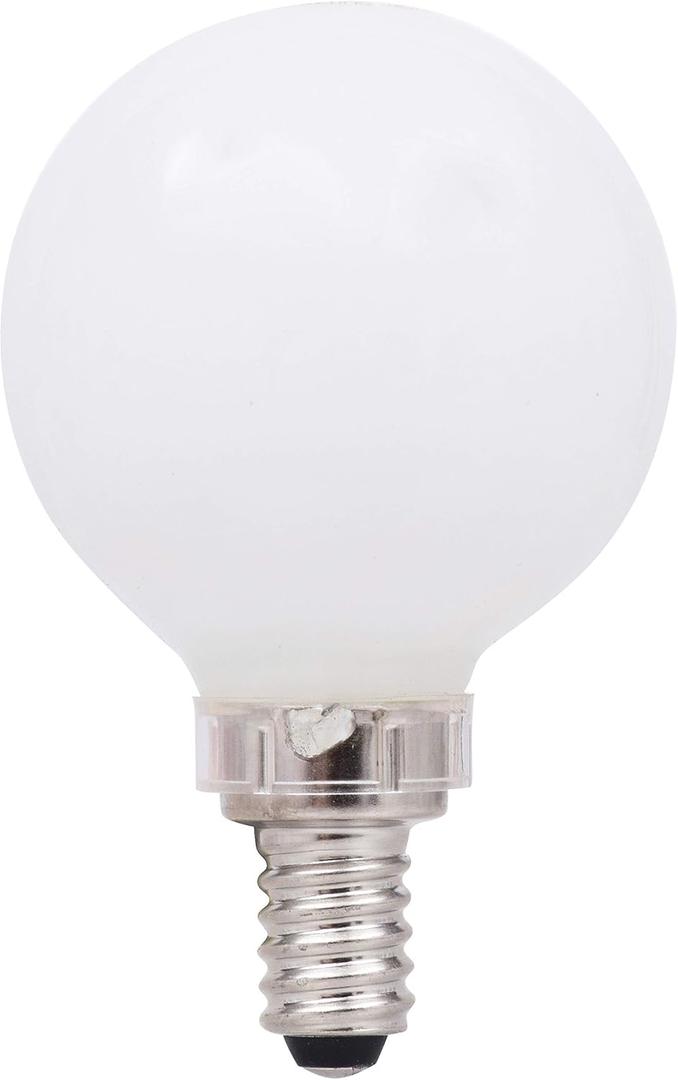 Sylvania LED TruWave Natural Series Décor G16.5 Light Bulb, 60W Equivalent Efficient 5.5W, Candelabra Base, Dimmable, Frosted, 5000K, Daylight - 2 Count (Pack of 1) (40801) Soft White Sylvania LED TruWave Natural Series Décor G16.5 Light Bulb, 60W Equivalent Efficient 5.5W, Candelabra Base, Dimmable, Frosted, 5000K, Daylight - 2 Count (Pack of 1) (40801) Soft White