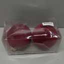 Velvet Christmas Balls Large Hanging Shatterproof Flocked Christmas Tree Ornaments for Xmas Tree Hanging, Holiday Wedding Party Decorations, Gifts and Home Decorations (Burgundy, 6" (2pcs))