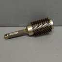 AIMIKE Round Hair Brush, Nano Thermal Ceramic & Ionic Tech, 2.1 Inch Barrel with Boar Bristles for Enhanced Texture, Golden, Hair Drying, Styling, Curling and Shine + 4 Free Clips