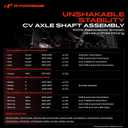 A-Premium CV Axle Shaft Assembly Compatible with Ford Fusion 2006-2012 & Lincoln MKZ 2012 & Mazda 6 2003-2008 & Mercury Milan 2006-2011, 2.3L 2.5L, Front Right Passenger Side
