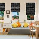 Redi Shade No Tools Original Printed Blackout Pleated Paper Shade, Music, 36" W x 72" L, 4 Pack