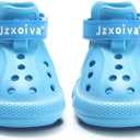 JZXOIVA Dog Shoes for Hot Pavement, Dog Booties for Medium Dogs, Breathable Dog Boots & Paw Protectors, Adjustable Non-Slip Rain Booties, Waterproof Pets Sandals for Beach Blue Size 6