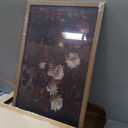 Vintage Framed Wall Art Moody Floral Dark Academia Decor Aesthetic 16x24 In