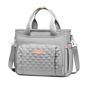 Insulated Lunch Bag for Men Women, Lunch Box, Lunch Tote for Work, Large Leak Proof Cooler Bag with Removable Strap, Reusable Adult Lunchbag, Picnic, Office, Beach, Grey