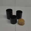 Farmlyn Creek Set of 3 Matte Black Kitchen Canister with Airtight Wooden Bamboo Lids, Kitchen Counter Containers, Food Storage Jars, Ideal for Storing Sugar, Coffee and Other Dry Goods, (3 Sizes)