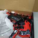 Inline Skates for Kids and Adult, Adjustable Fun Illuminating Skates for Girls, Boys, Women and Men Outdoor and Indoor, Beginners (Medium-Big Kid, red)