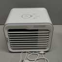 BLACK+DECKER Desktop Air Cooler, Personal Portable Fan with 3-Speeds, Evaporative Air Cooler with 0.5L Water Tank, Air Cooler Fan for Desk, Home, Office, Bedroom, and more, BDMC10, White/Gray