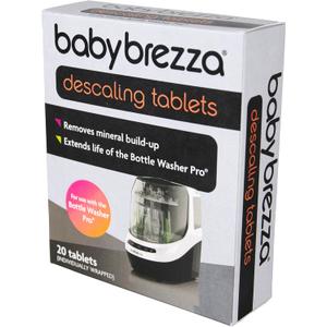 Baby Brezza Descaling Tablets - Compatible with Bottle Washer Pro and All Brands of Baby Bottle Washer Appliances (20 Count (Pack of 1))