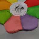 ANWA Cat Cone Collar Soft, Waterproof Cat Recovery Collar, Adjustable Soft Cone for Cats After Surgery (Medium, Rainbow)