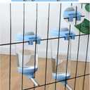 Dog Crate Water Bottle Dispenser - No Drip Dog Kennel Water Dispenser & Cage Bottle - Easy-to-Use Water Bottle for Cat Crate - Perfect for Keeping Your Pet Hydrated (Blue)-500ML