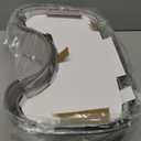 MR.SIGA Toilet Stool Squat Adult, Bathroom Stool Heavy Duty, Anti Slip Toilet Step for Bathroom, Toddler Step Stool for Kids, Off-White & Dark Gray