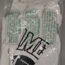 FAYALEQ Game Day Sweatshirts Women Football Sweatshirt Football Rugby Pullovers Casual Game Day Fan Pullover Top (Small, White)