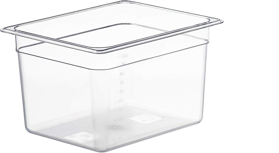 LIPAVI Sous Vide Container Model C10 3.0 Gallon (12 Quarts) 12.7 x 10.3 Inch - NOT INCLUDED: Matching rack and tailored lids for Joule, Anova and more sold separately