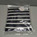 ANRABESS Women Striped Cardigan Sweaters Button Down Cropped Knit Lady Jackets Coat 2025 Fall Outfits Trendy Clothes (Black, L)