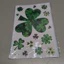 St Patricks Day Window Clings - 9 Sheets 117 Pcs Shamrock Window Stickers Decals Saint Patrick's Day Decorations for Office Home School St Patricks Party Decor Supplies
