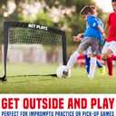 NET Playz 4ftx3ft Easy Fold-Up Portable Training Soccer Goal, 36" D x 48" W x 36" H