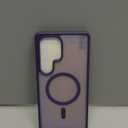 Hython for Samsung Galaxy S25 Ultra Case Magnetic Translucent Matte Phone Cases [Compatible with MagSafe] Thin Slim Fit Shockproof Bumper Hard Protective Cover for Women Men Girls, Frosted Deep Purple