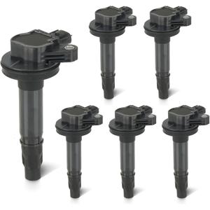 Set of 6 Ignition Coil Pack 3.5L 3.7L Compatible with Ford Edge Explorer F-150 Flex Fusion Mustang Taurus Transit-150 250 350, Lincoln MKT MKX MKZ CX-9 Mercury Sable Replace DG520 UF553
