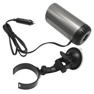 Black 12V 150W Car Heater and Specialised Suction Cup Mount, Rapid-Heating Vehicle Heater, Convenient Car Cooling Fan, Suitable for Cars, SUVs, Taxis, Lorries