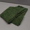 Kevin Textile Spring Throw Pillow Covers Soft Corduroy Decorative Set of 2 Boho Striped Pillow Covers Pillowcases Farmhouse Home Decor for Couch Bed Sofa Living Room 18x18 Inch Moss Green