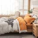PURE ERA Jersey Knit 4pc Bed Sheet Set 100% T-Shirt Heather Cotton Super Soft Comfy Breathable Fits Mattress Up to 20" Extra Deep Pocket (Solid Burnt Orange, King)