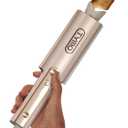 Upgraded Automatic Rotating Curling Iron - TYMO CurlPro Plus Long Barrel Curling Wand for Long Hair, Ceramic Hair Curler for Women, Anti-Scald, Tangle-Free, 600M Ionic, Dual Voltage, Gold, 1 1/4 Inch