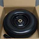 13" Wheelbarrow Tire, 4.00-6 Flat-free Solid Tire and Wheel, with 5/8" or 3/4" Bearings, 1.75" Centered Hub for Wheelbarrow/Wagon/Trolley/Garden Scooter Cart