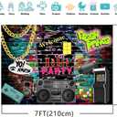 7x5ft 90s Backdrop Old School Graffiti Backdrops 90s Theme Party Decorations F72