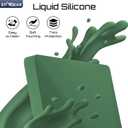Starlink Mini Case, Mini Protective Cover Liquid Silicone Case for Starlink Satellite Dish, Accessories for Starlink Portable Protective Cover Shell with Black Sticker, Green
