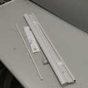 Cordless Light Filtering Mini Blind - 28 Inch Width, 72 Inch Length, 1" Slat Size - Pearl White - Cordless GII Morningstar Horizontal Windows Blinds for Interior by Achim Home Decor