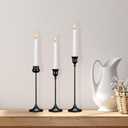 2 x Candlestick Holders Taper Candle Holders, Set of 6 Metal Candle Holder for Candlesticks Black Candelabra Easter Vintage Candle Stick Candle Holder for Fireplace Party Dining Home