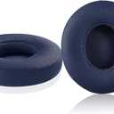 Solo 2.0/3.0 Replacement Earpads, JARMOR Memory Foam Ear Cushion Cover for Beats Solo 2.0/3.0 Wireless On Ear Headphones ONLY (Navy Blue)