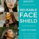 zeroUV - Protective Face Shield Full Cover Visor Glasses/Sunglasses (Anti-Fog/Blue Light Filter) (Clear/Clear) Single
