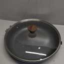 SENSARTE Nonstick Frying Pan Skillet with Lid, Omelet Pan with Cover, Healthy Cooking Chef's Pan, Kitchen Cooking Pan, Free of Intentionally Added PFOA/PFOS (12.5inch + Glass Lid) (Gray Granite)