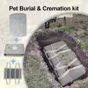Pet Burial, Eco Friendly Pet Body Bag Suitable for All Kinds of Pets Pet Casket for Burial and Cremation(Premium Gray,M)